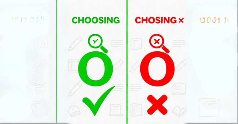 Choosing or Chosing? Get It Right Every Time