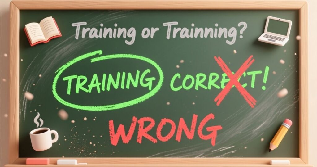 Training Or Trainning Which One Is Correct