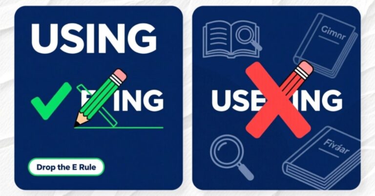 Using vs. Useing Understand The Correct Spelling