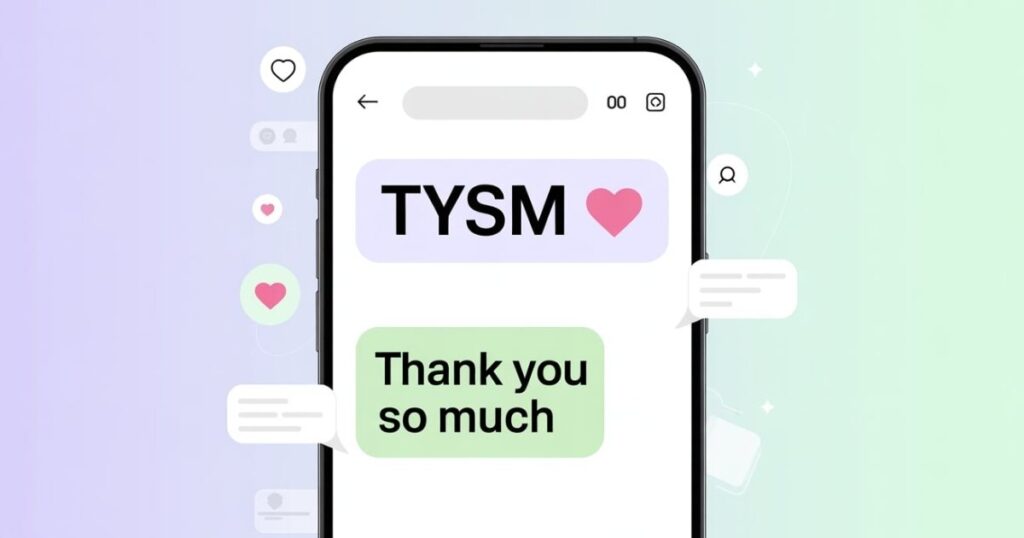 What Does TYSM Mean?