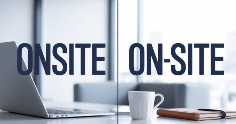 Onsite or On-Site Examining Fundamental Variations