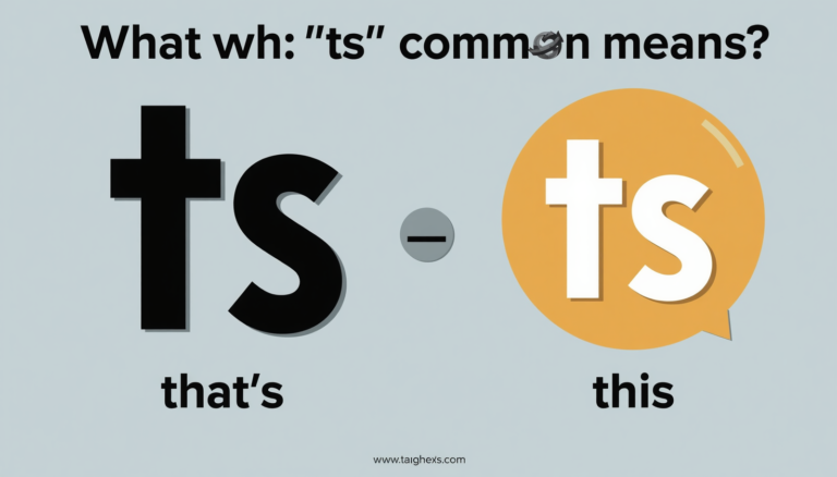 what does ts mean in a text